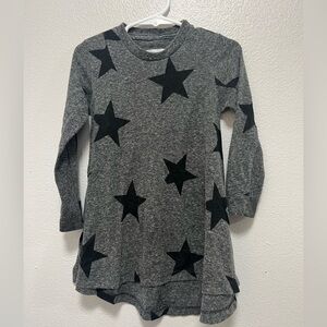 nununu Gray Dress with Black Star Pattern size 18-24 months